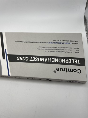 Lot de 2 cordons combinés téléphoniques Comtrue compatibles universellement - Photo 6/6