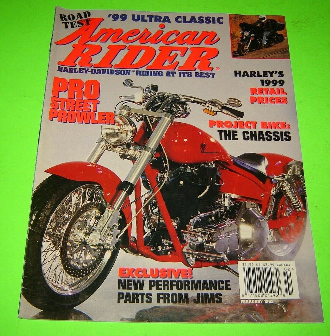 American Rider Magazine February 1999 Harley Davidson Motorcycle ...
