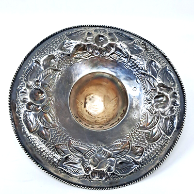 Rare 925 Sterling Silver Hat Sombrero Eagle Snake Flower Mexico