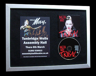 IMELDA MAY+SIGNED+FRAMED+TRIBAL+DREAMING+MAYHEM=100% GENUINE+EXPRESS GLOBAL SHIP