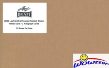 2022 Leaf Draft Football GOLD Sealed 20 Box Blaster CASE-40 AUTOS+20 METAL!