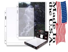 Box of 100 BCW Pro 1 Pocket Page 8X10 Photo Page (#CS05)