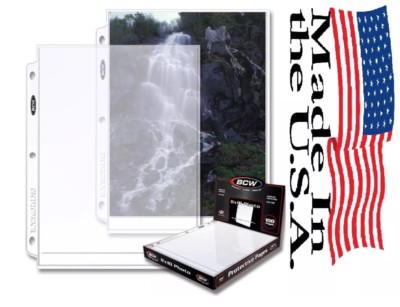 Lot of 20 page x BCW Pro 1 Pocket Page 8X10 Photo Page (#CS05)