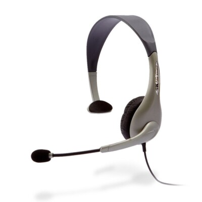 Cyber Acoustics AC-840 USB Monochrom Internet Kommunikation Headset Mit Boom Mic