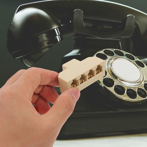 4 Pcs Vier-Wege-Festnetzkonverter Festnetztelefone Für Zuhause Telefon-Splitter - Bild 3 von 20