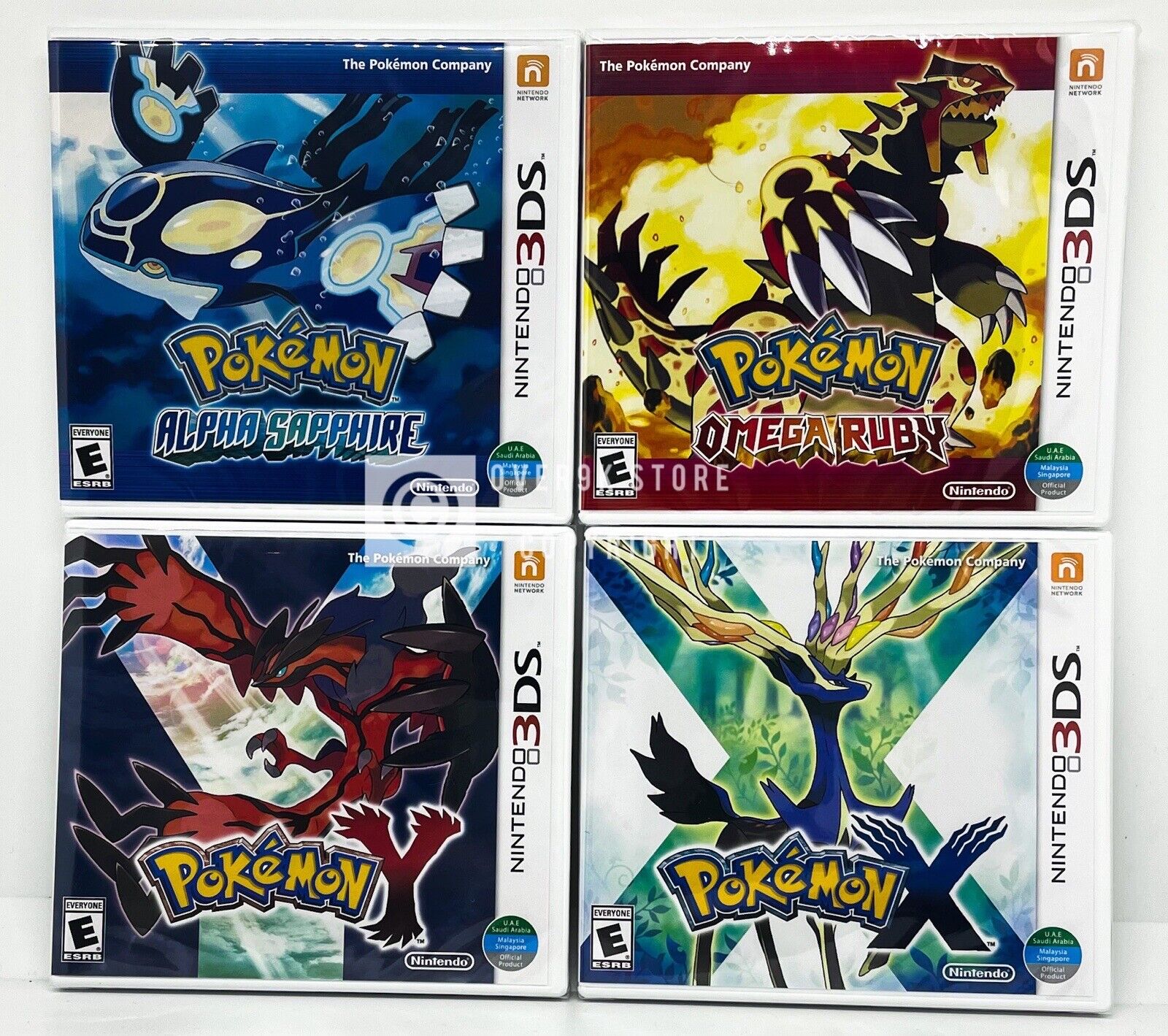 Pokemon X + Y + Alpha Sapphire + Omega Ruby - Nintendo 3DS - Brand New