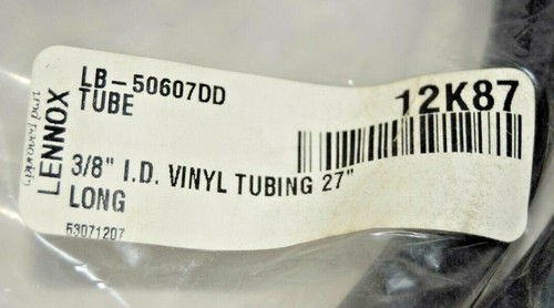 Lennox 12K87 3/8" I.D. Vinyl Tubing Anti Siphon Tube 27" - Picture 2 of 2