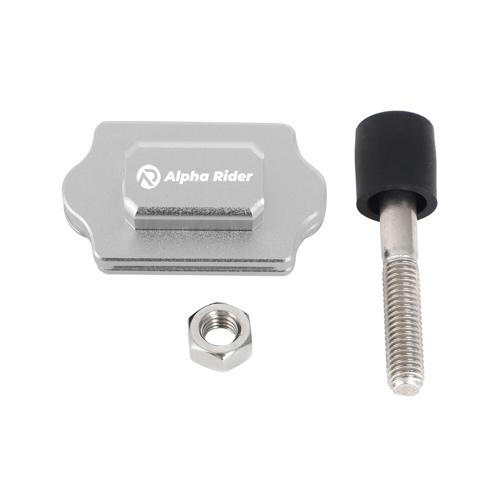 Universal Adjustable Billet Crank Clutch Pedal Petal Stopper Plate Bracket Set