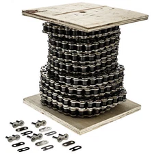 NICHE 420 Motorcycle Standard Drive Chain Bulk Reel 5 Connecting Links (25 Feet)