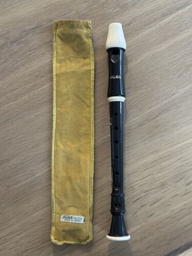 Vintage Aulos 205 Japan Made Recorder - In Original Fabric Case - Picture 1 of 1