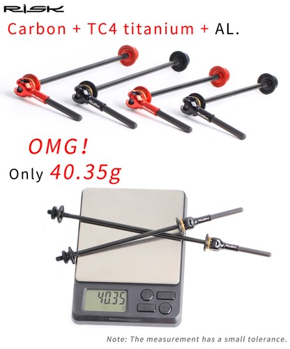 Titanium Ti Skewer QR Quick Release Skewer set for Mountain Bikes/Road bicycle - Picture 3 of 8