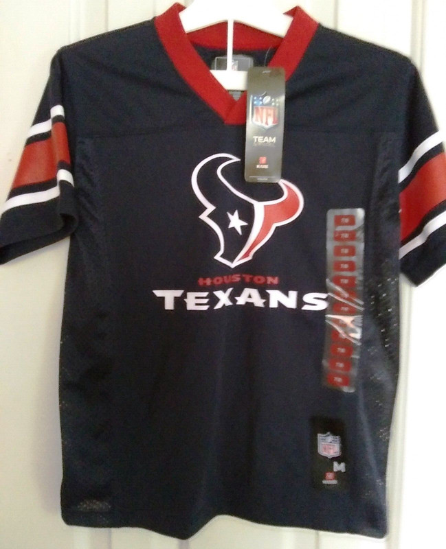 NEW-NFL HOUSTON TEXANS YOUTH FOOTBALL MESH MEDIUM  (7-8) NFL PLAYERS KIDS JERSEY