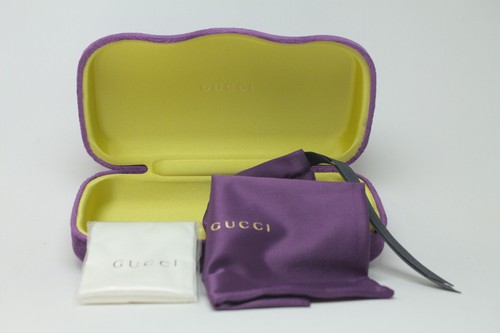 NUEVO ESTUCHE GRANDE DE TERCIOPELO MORADO GUCCI GAFAS DE SOL ESTUCHE CON TELA - Imagen 6 de 6