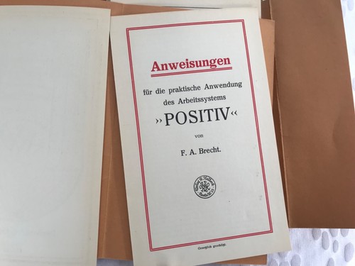 Brechts Arbeitssystem „Positiv“, Dreikräfte-System, um 1930 - Bild 4 von 5