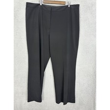 Elie Tahari Dress Pants Womens 22W Black Theora Straight Leg Career Classic NWT