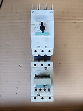 Siemens 3RV1042-4JB10 Sirius Motor Protector  Circuit Breaker w/  CONTACTOR AUX 