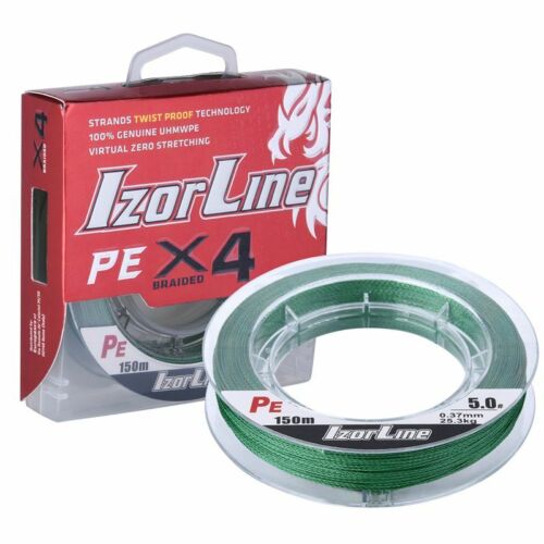150M 4 Strands Braided Fishing Line Multifilament PE Saltwater Line Green Gray  - Picture 1 of 8
