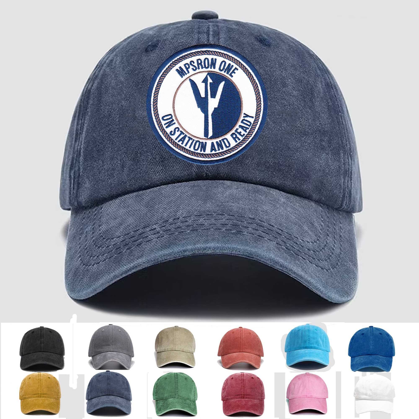 Custom Embroidered Hat MPSRON 1 Maritime Prepositioning Ship Squadron, Gift Idea