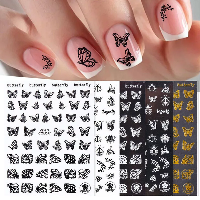 Amazon.com: Fall Nail Art Stickers Thanksgiving Nail Decals 24 Sheets Maple  Leaves Pumpkin Water Transfer Maple Leaf Turkey Pumpkin Animal Nail Design  Sticker for Women Girls Fingernail Tattoos Decoration : Beauty &