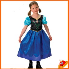 Costume Carnevale Ragazza Bambina Principessa Anna Frozen Disney 5/8 anni
