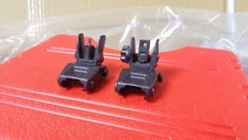 VFC Avalon QRS Flip-Up Front & Rear Sights Black for Airsoft AEG