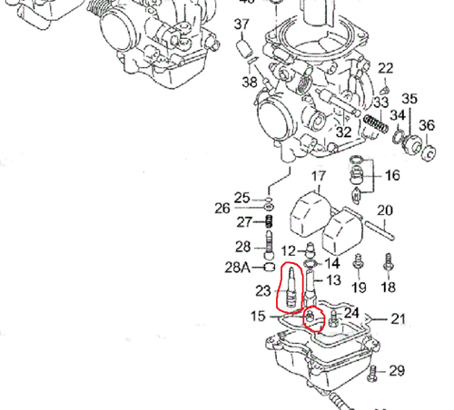 98-06 GSX750F GSX750 F GSX 750 KATANA Carburetor Stage 4 JET KIT 17.5 127.5 - Picture 4 of 4