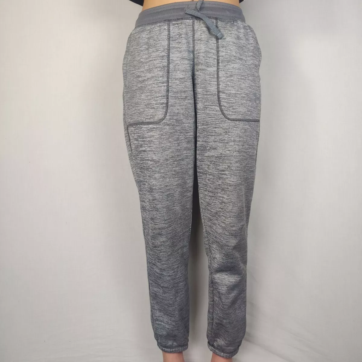 Under Armour Cold Gear Grey Fleece Loose Fit Joggers Sweatpants Girls Size  YLG