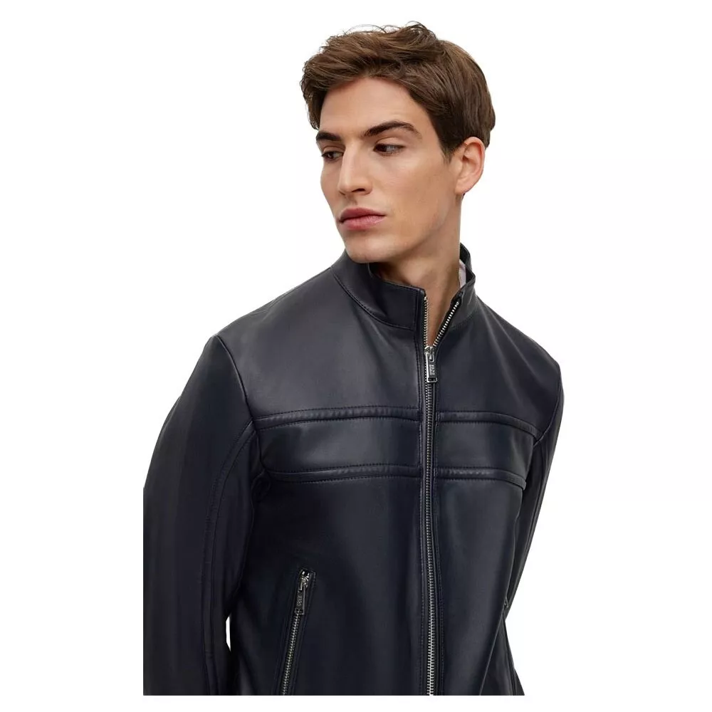 Hugo boss leather shop jacket house of fraser