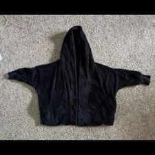 Alison Andrews black fuzzy jacket size 1X