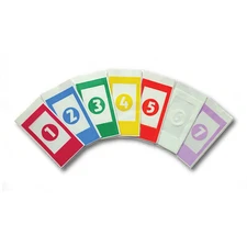 245 Reusable Safe Drop Envelopes (35ea of 7 Colors)   for Tidel Tacc II RA Safes