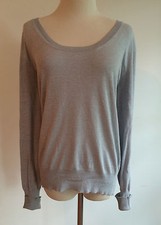 Sergio Tacchini Scoop Neck Pullover Sweater XL Gray