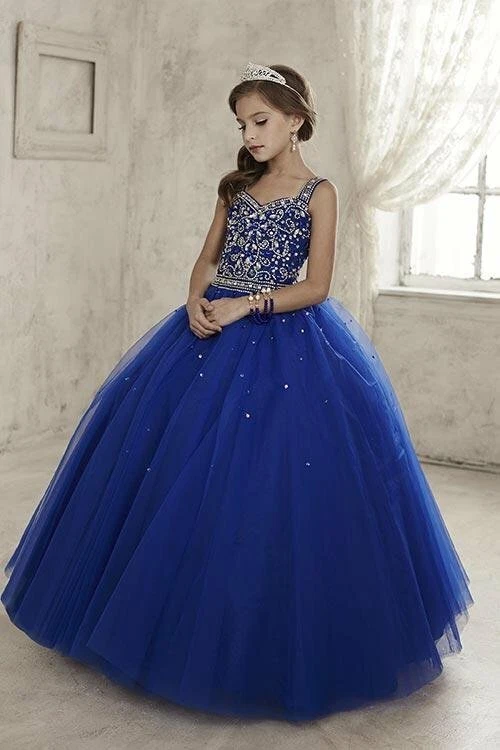 Tiffany 13443 Magenta Stunning Girls Pageant Ball Gown Dress sz 8 - Image 4 of 4