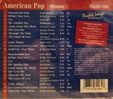 1585 POP  POCKET SONGS KARAOKE CDG  LOT MI