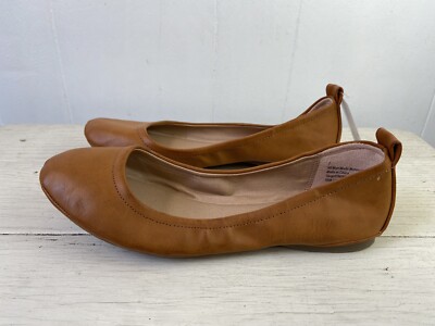 Universal Thread Cognac Delaney Round Toe Ballet Flats Size