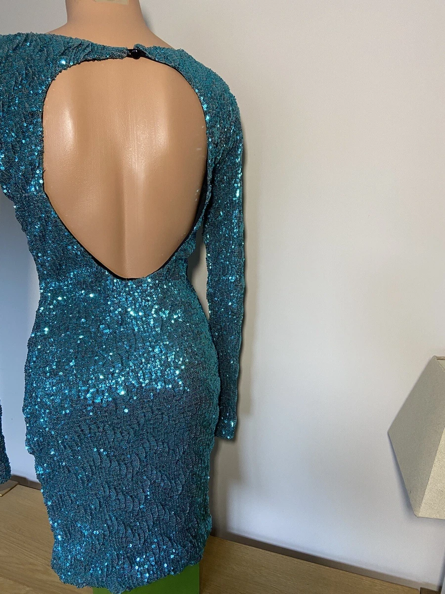 sachin and babi light blue dress Women's Velvet Dress Long Sleeve Cocktail Christmas Club Dresses Flare  Swing Mini Prom Dress main image 1