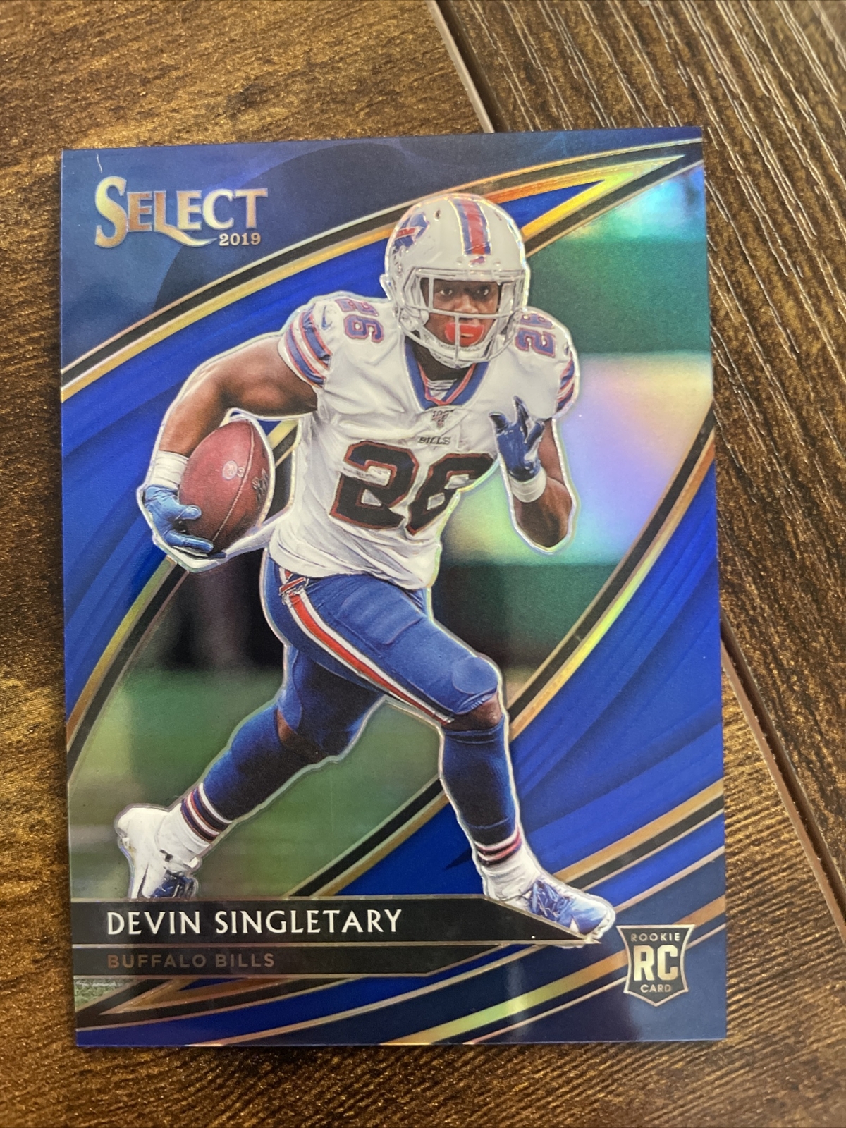 Devin Singletary 2019 Select Football Field Level RC BLUE # 40/75 Buffalo Bills