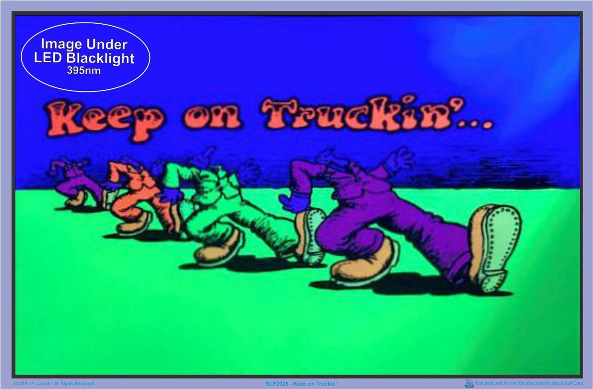 【希少】Keep on Truckin&#39; 70&#39;s ブラックライト　ポスター 希少】Keep on Truckin' 70's ブラックライト ポスター - メルカリ