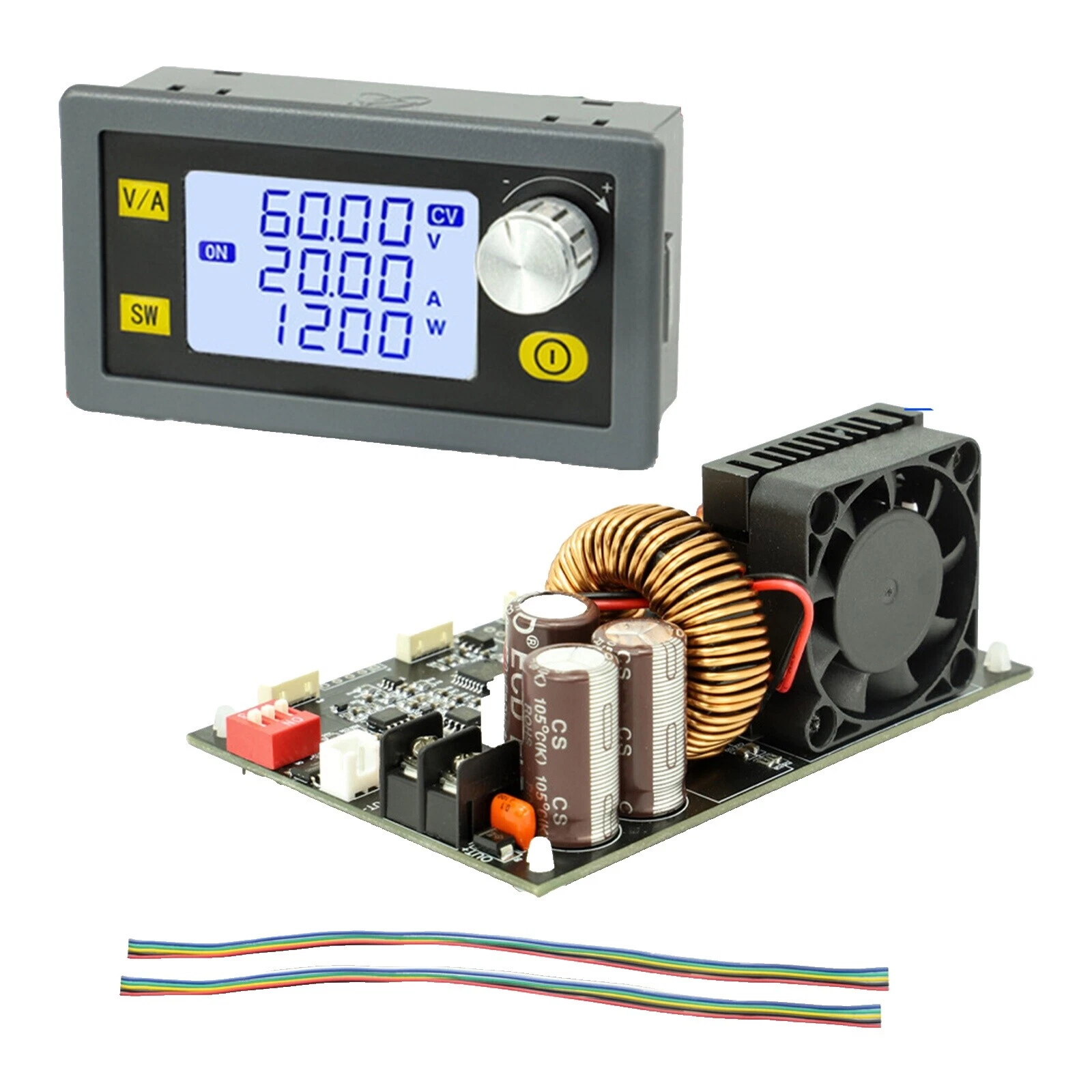 Ajustable 20 una corriente máxima de salida 60 V Fuentes de alimentación de salida de voltaje máximo