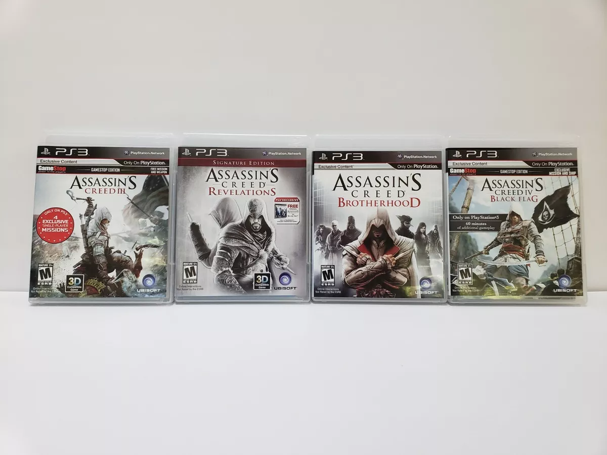 Sony Playstation 3 Assassins Creed Lot 4 Games