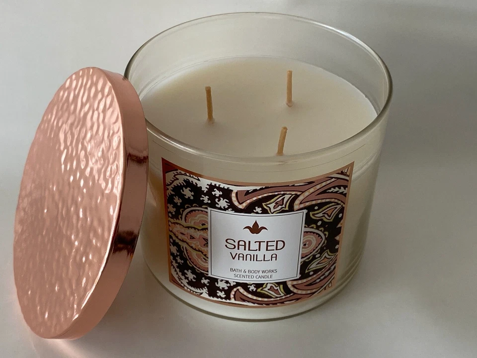 Bath & Body Works Kerze 3-Docht-Duftkerze "Salted Vanilla" - Bild 2 von 2