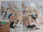 ALBERT DUBOUT ENGRAVING COLORS TAXES TAXES ENGRAVING 1958 D25