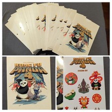  40 Promo Kung Fu 4 Panda Sticker Sets Dreamworks Promotional