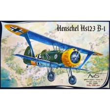 1/72 AVIS 72006 Biplane Henschel Hs123 B-1