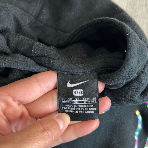 Nike • smiley holographic graphic fleece pullover hoodie sweatshirt - Picture 5 of 6