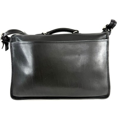 美品Coach5180 Metropolitan Messenger Bag Vintage Coach 5180 Metropolitan Black Leather Messenger Bag