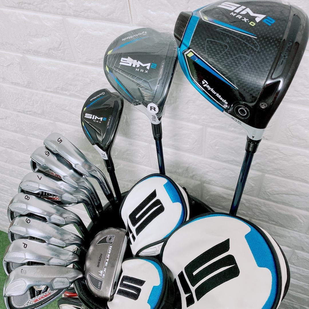 Taylormade SIM2 Max Men's Golf Club Set of 11 Right-handed R Taylormade SIM2 Max Men's Golf Club Set of 11 Right-handed R