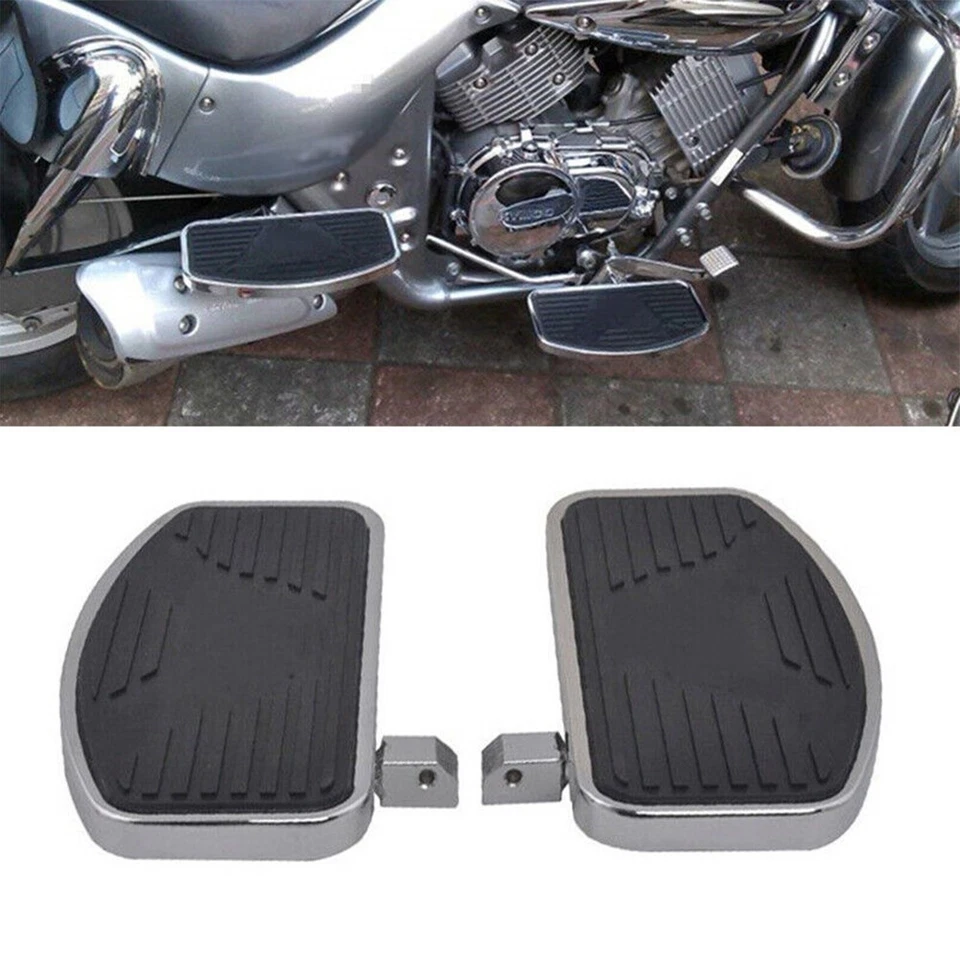 Motorcycle Rider Floorboards Pedal Easy Installed 1 Pair Aluminum Alloy - Image 2 of 4