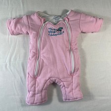 Baby Merlin Magic Sleepsuit Baby Small 3-6 Months Pink Excellent Cotton Swaddle