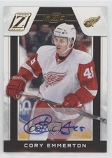 2010-11 Zenith Dare to Tear SP Rookies 92/99 Cory Emmerton #167 Auto RC av1