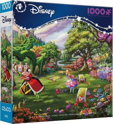 Ceaco - Thomas Kinkade - Disney - Queen of Hearts - 1000 Piece Jigsaw Puzzle NEW